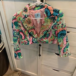 Multi colored. sequenced jacket